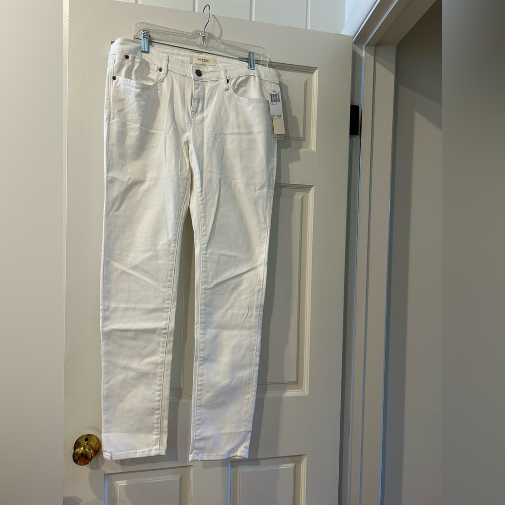 DREW by Andrew Jovine White Slim-Fit Jeans Size 12  NWT